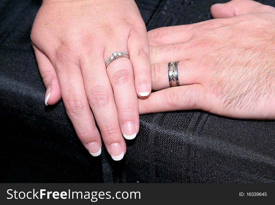 Bride and Groom hands