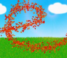 Colorful Autumn Illustration. Stock Images