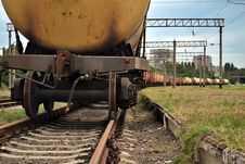 Train Transports Old Tanks Stock Photo Train Transports Old Tanks Stock Photo
