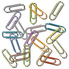 Paper Clips Royalty Free Stock Images