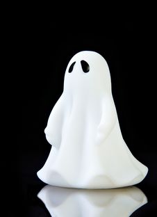 The Perfect Ghost On Black Stock Photos