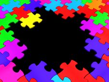 Puzzle Frame Royalty Free Stock Image Puzzle Frame Royalty Free Stock Image