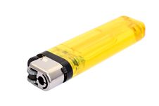 Yellow Lighter Royalty Free Stock Photo Yellow Lighter Royalty Free Stock Photo