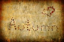 Autumn Letters And Heart Shape Made By Leaves Royalty Free Stock Images Autumn Letters And Heart Shape Made By Leaves Royalty Free Stock Images