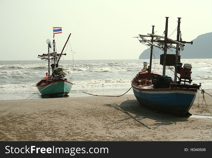 Fishing Boats On The Beach