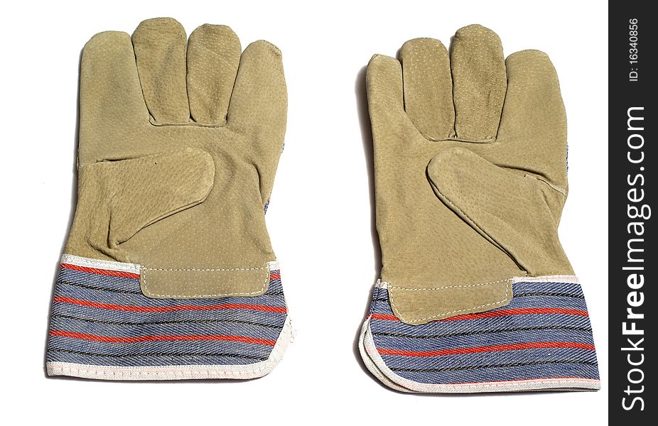 Pair of protective gloves