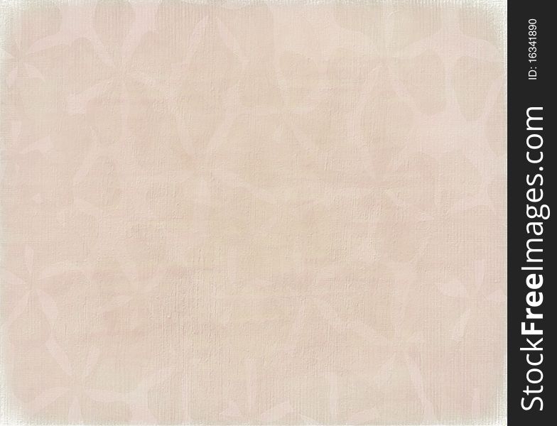 Periwinkle flower print on pink textured background