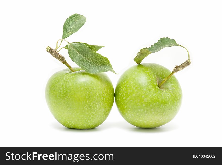 Green apple isolated on white background. Green apple isolated on white background