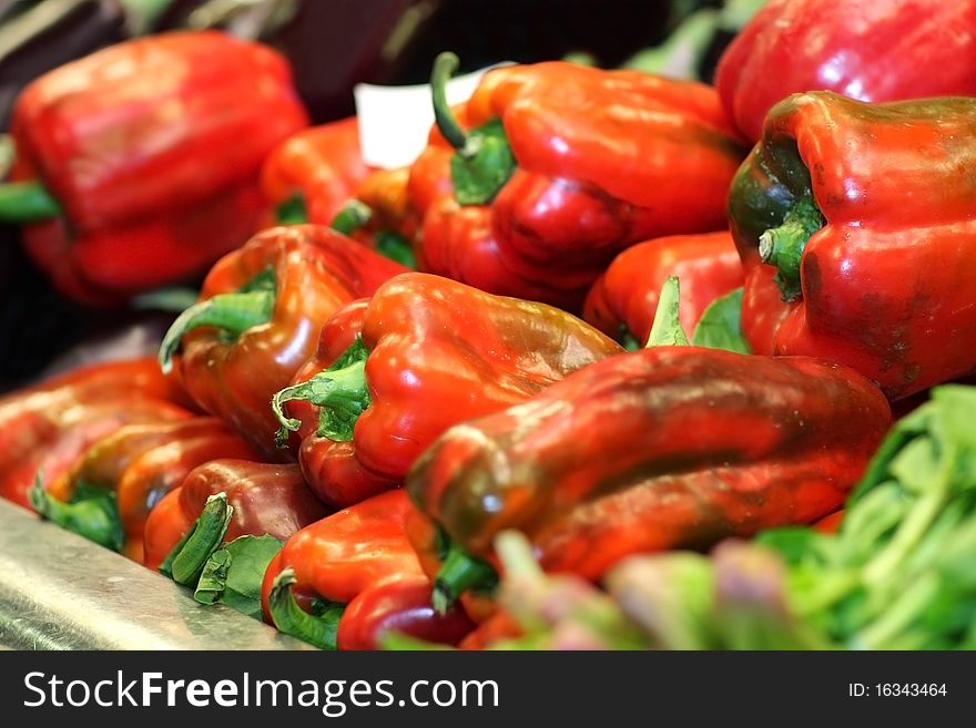 Bell pepper at the farmer's market