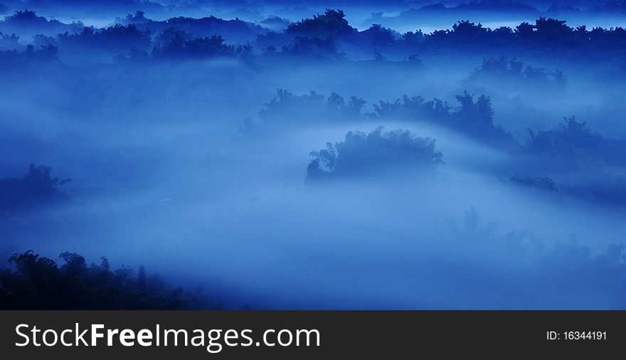 The Clouds Around The Mountains