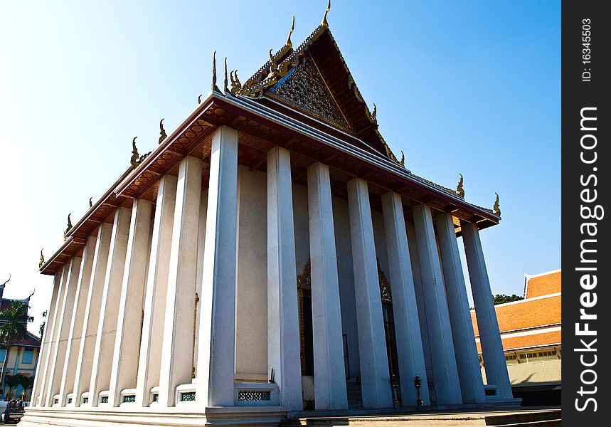 Temple on the ground - Golden Mountain Bangkok Thailand
