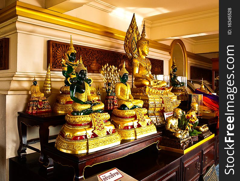 Image of Buddha at Golden Mountain Bangkok Thailand Cap