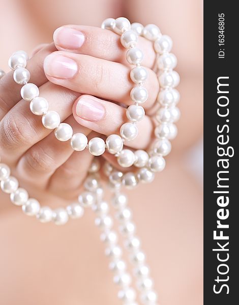 Pearls In The Women S Hands