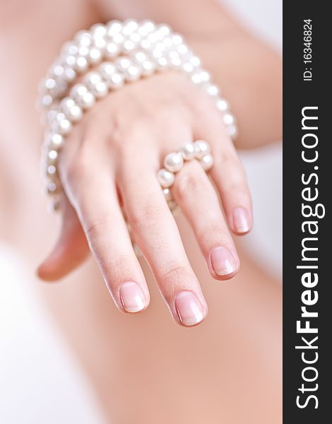 Pearls In The Women S Hands