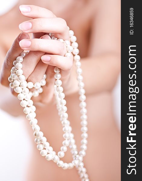 Pearls In The Women S Hands