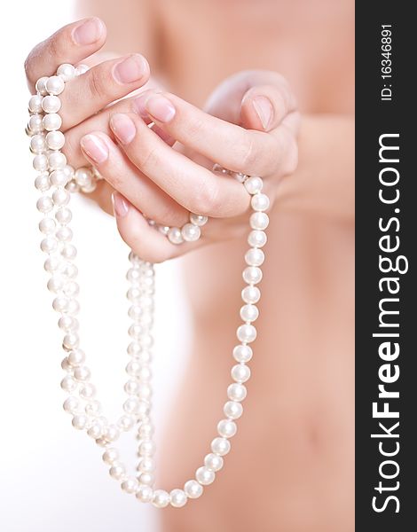 Pearls In The Women S Hands