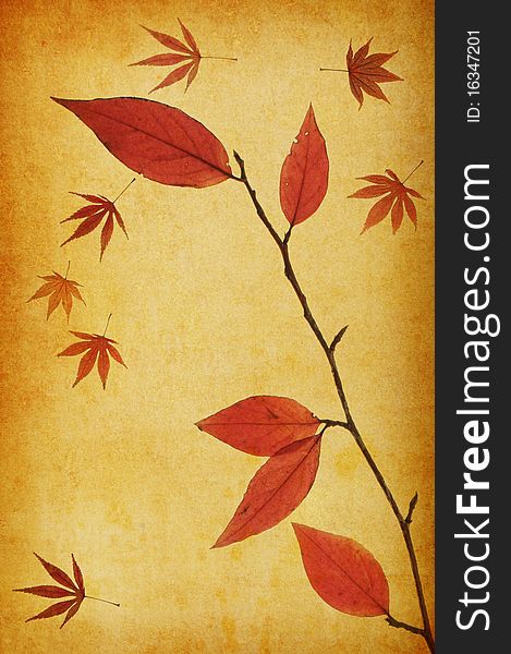 Abstract Grunge Autumn Background