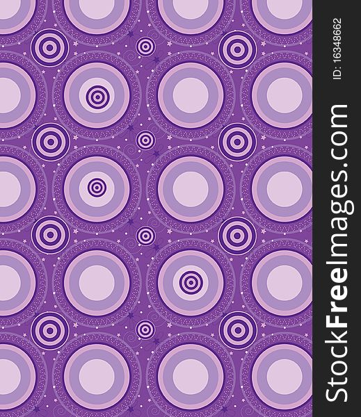 Funky modern purple circle pattern. Funky modern purple circle pattern