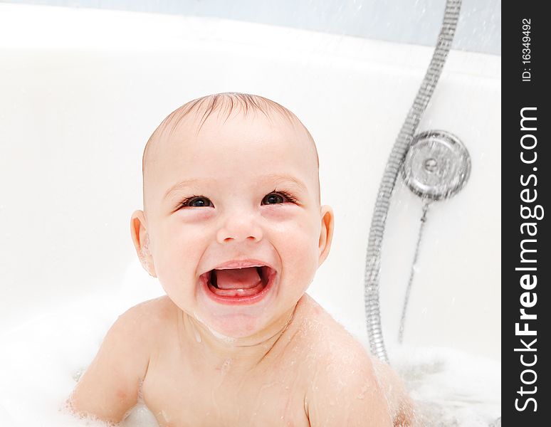 Baby In Bath