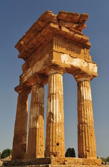 Remains Of The Temple Of Agrigento Royalty Free Stock Photos Remains Of The Temple Of Agrigento Royalty Free Stock Photos