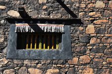 Tibetan Window In The Wall Stock Images Tibetan Window In The Wall Stock Images