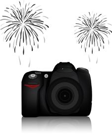 DSLR Camera Royalty Free Stock Photo