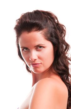 Young Beautiful Brunette Girl Royalty Free Stock Photos Young Beautiful Brunette Girl Royalty Free Stock Photos