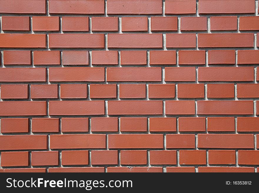 Red brick wall texture background