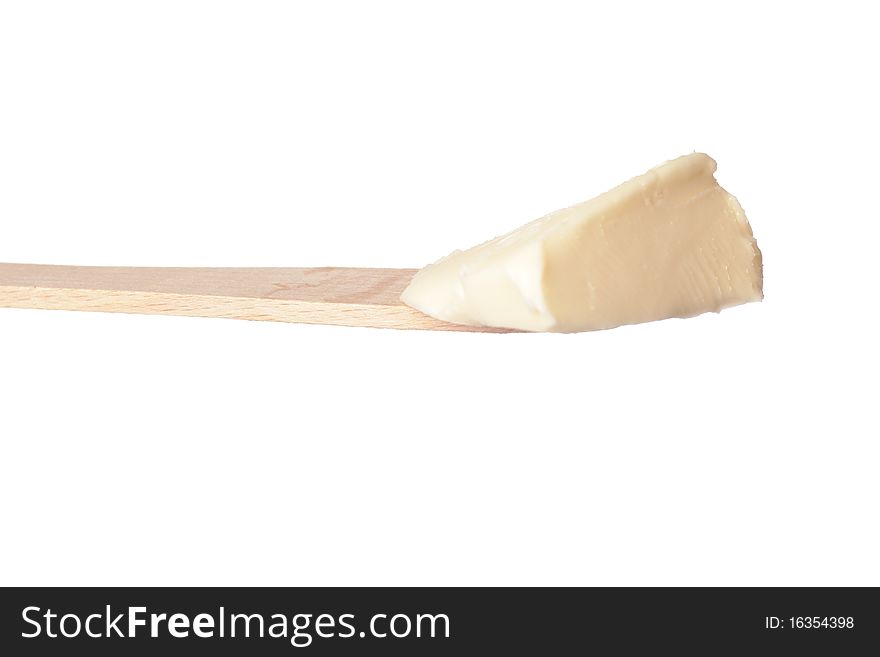 Butter On A Wooden Knife