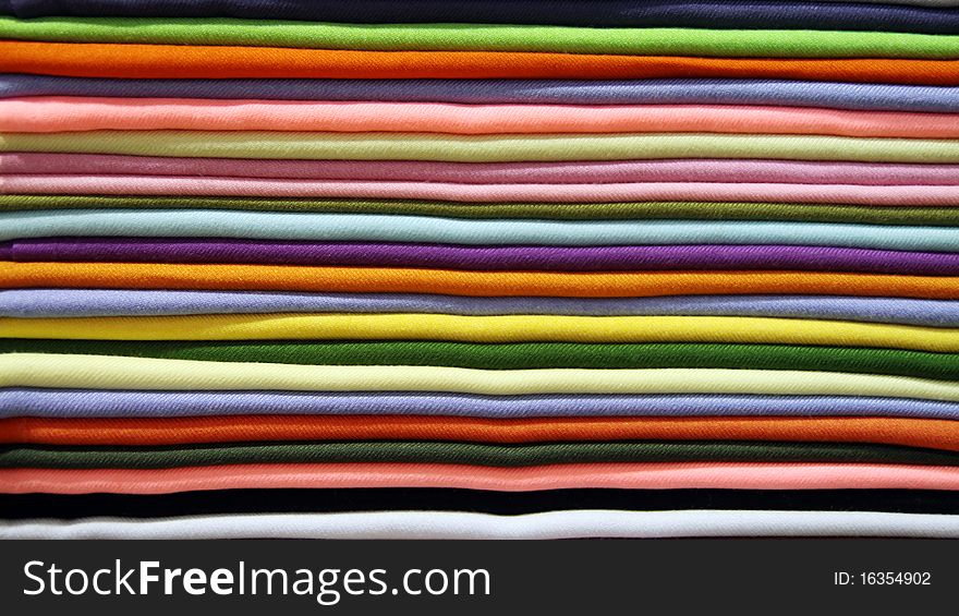 A view of many color shawl in the market, Turkey. A view of many color shawl in the market, Turkey.