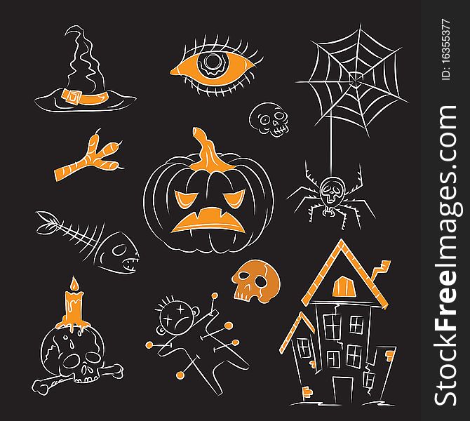 Sketch Set Halloween Witch Stuff ''. Sketch Set Halloween Witch Stuff ''