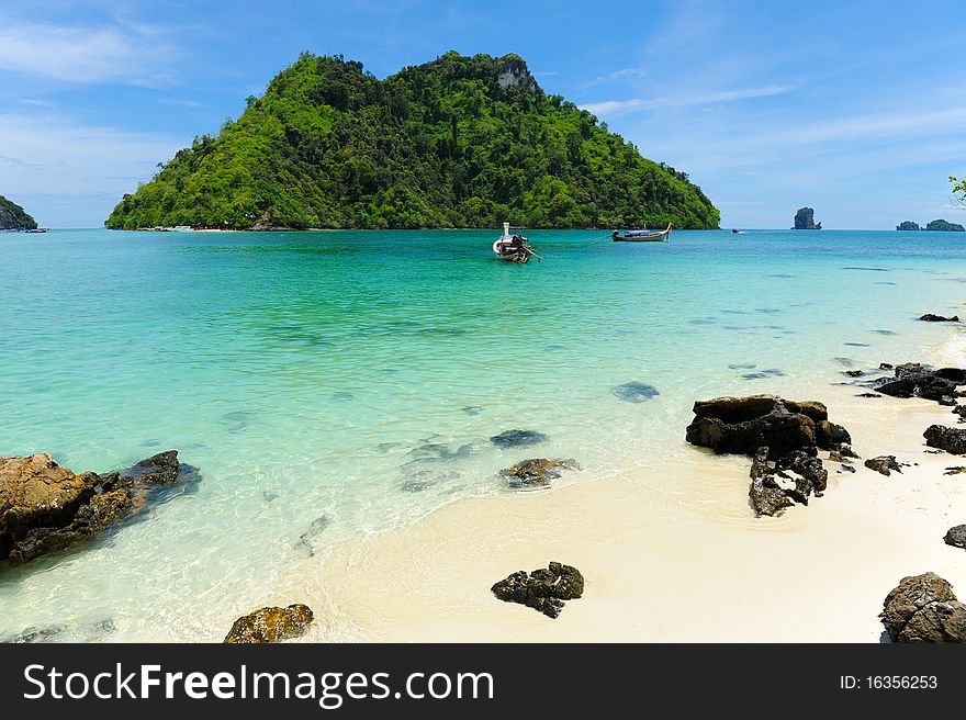 Rocky paradise beach in thailand. Rocky paradise beach in thailand