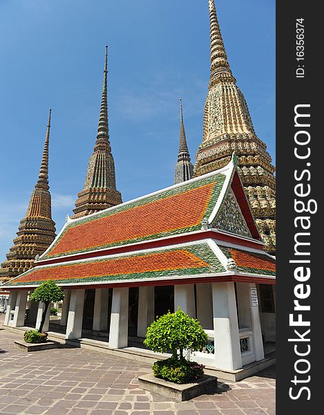 Buddha palace bangkok in thailand