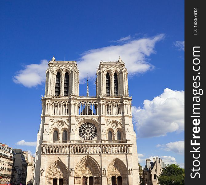 Notre Dame of Paris facade