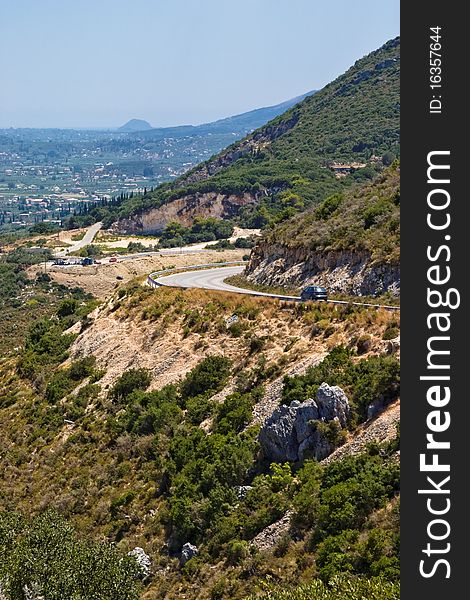 Mountainous landscape of Greek island Zakynthos. Mountainous landscape of Greek island Zakynthos