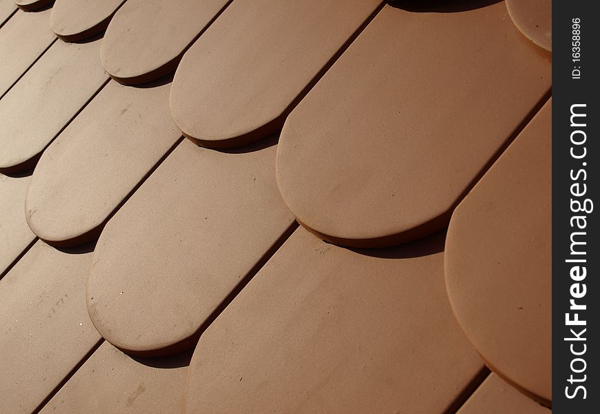 Close-up of a roof in germany with special shingles. Close-up of a roof in germany with special shingles