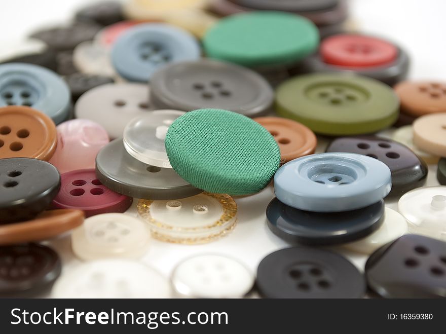 Clothing buttons close macro photography