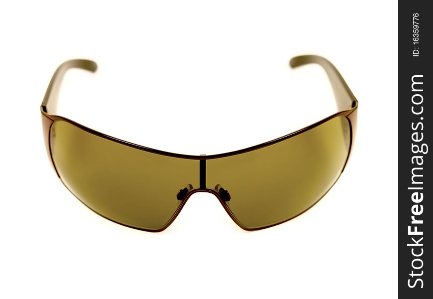 A pair of sunglasses isolated against a white background