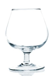 Empty Wine Glass On A White Background Royalty Free Stock Photography Empty Wine Glass On A White Background Royalty Free Stock Photography