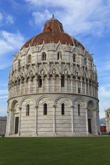 The Baptistery Of St. John In Pisa, Tuscany, Italy Royalty Free Stock Photo