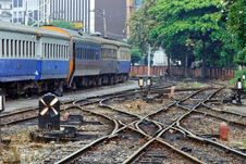 Mess Up Of Crossing Railway Track Junction Royalty Free Stock Image Mess Up Of Crossing Railway Track Junction Royalty Free Stock Image