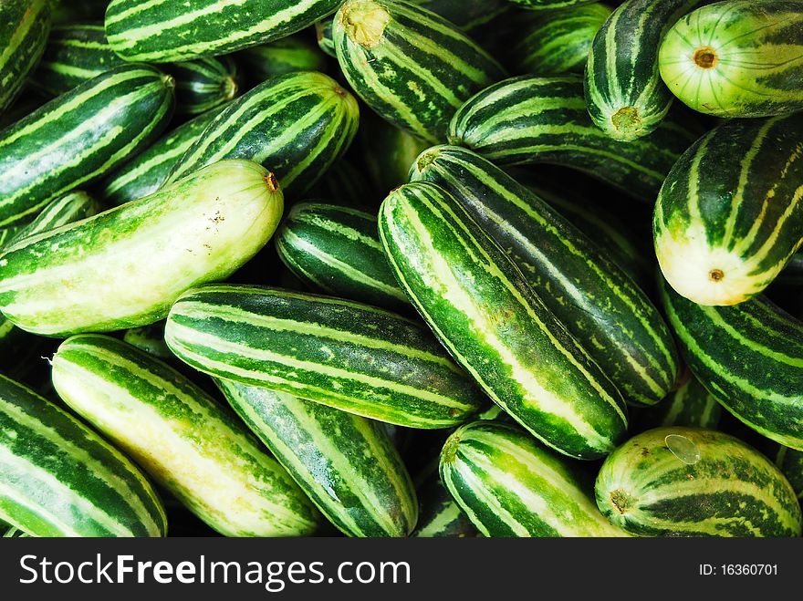 Many Of Cucumber In Fresh Market