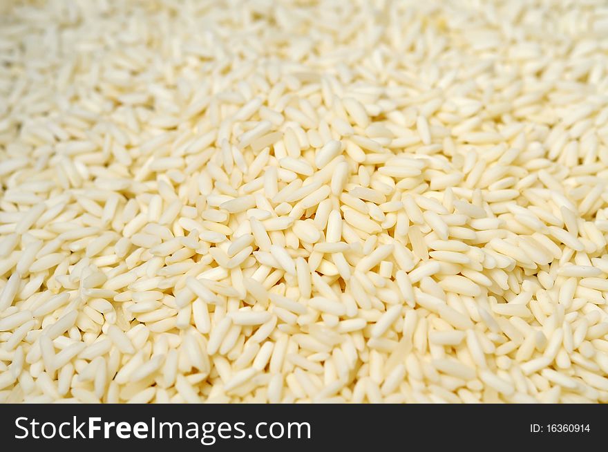 Macro Of White Glutinous Rice