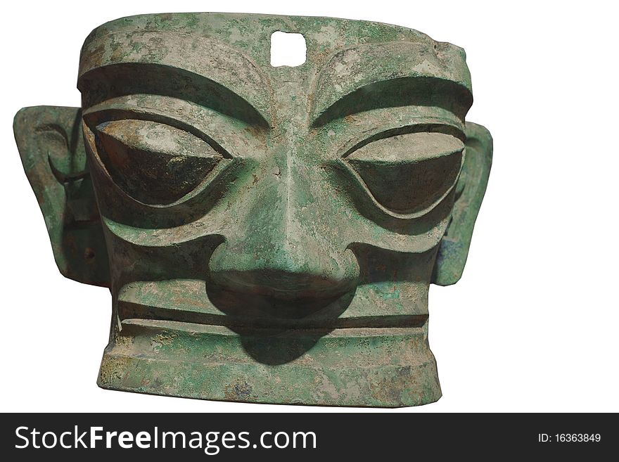 The bronze mask is Heritage of China, on behalf of the Chinese culture, which is some 3000-5000 years of history, it also shows that Chinese culture is unearthed in a different combination of local culture