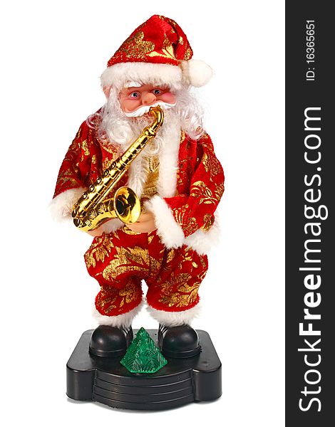 Toy Santa Claus Play The Saxophone