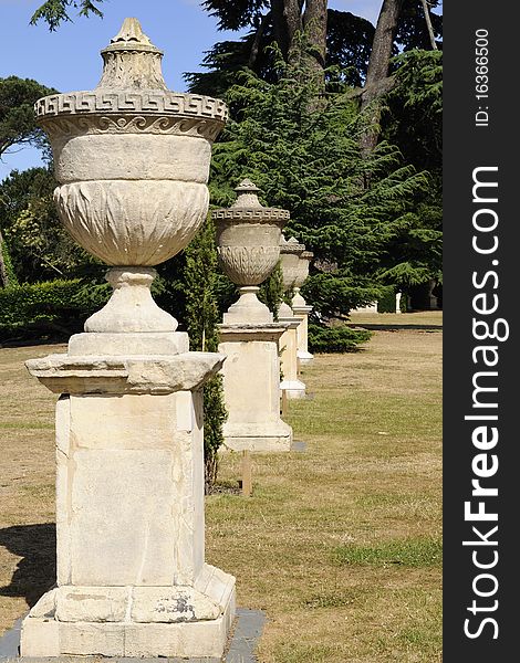 Park decorations of chiswick house from london uk europe. Park decorations of chiswick house from london uk europe