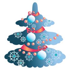 Elegant Christmas Tree Royalty Free Stock Photography Elegant Christmas Tree Royalty Free Stock Photography