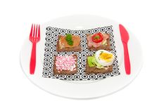 Varied Fillings On Slices Bread Stock Image Varied Fillings On Slices Bread Stock Image