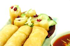 Fried Spring Rolls Royalty Free Stock Images