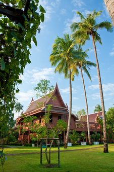 Thai Style Garden Home Royalty Free Stock Image Thai Style Garden Home Royalty Free Stock Image